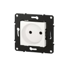 Bticino - Prise de courant sans terre Altège 16A - finition Neige