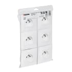 Bticino - Lot de 6 prises de courant avec terre Altège complet - finition Neige