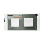 Bticino - Plaque Altège Classico 2 postes Nuage - effet aluminium avec liseré effet alu