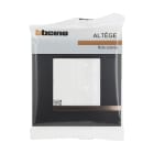 Bticino - Plaque Altège Mezzo 1 poste Note cuivrée - noir satiné avec liseré effet cuivre