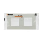 Bticino - Plaque Altège Collection Classico 2 postes finition Neige