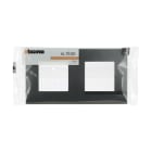 Bticino - Plaque Altège Classico 2 postes Nuit - noir satiné avec liseré noir brillant