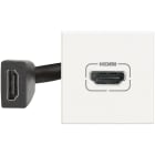 Bticino - Prise HDMI typeA préconnectorisée version 2.0 Axolute - White - 2 modules