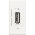 Bticino - Chargeur USB simple Type-A Axolute 1,5A - 1 module - finition White