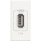 Bticino - Chargeur USB simple Type-A Axolute 1,5A - 1 module - finition White