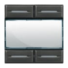 Bticino - Commande KNX Axolute - 4 touches / 4 appuis - Anthracite
