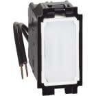 Bticino - Permutateur lumineux ou témoin avec LED bleue 10A Living Now - 1 module