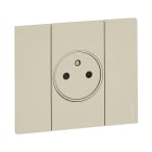 Bticino - Plaque de finition Living Now Collection Les Sables 2 modules finition Sable