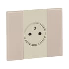 Bticino - Plaque de finition Living Now Collection Les Sables 2 modules finition Aurore