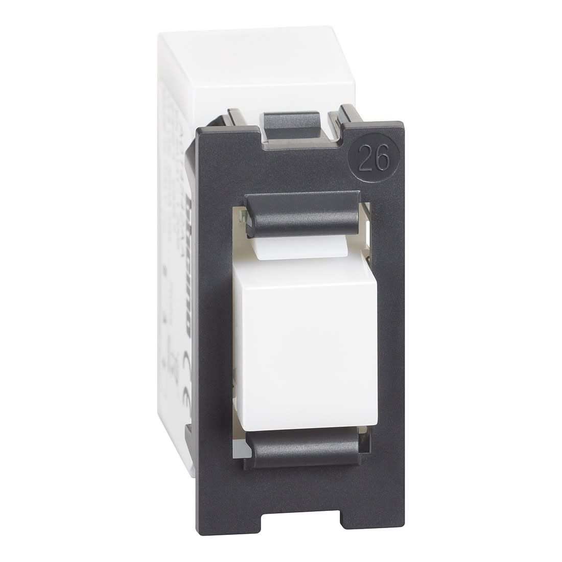 Bticino - Lecteur de badge pour alarme intrusion Living Now MyHOME_Up - 1 module