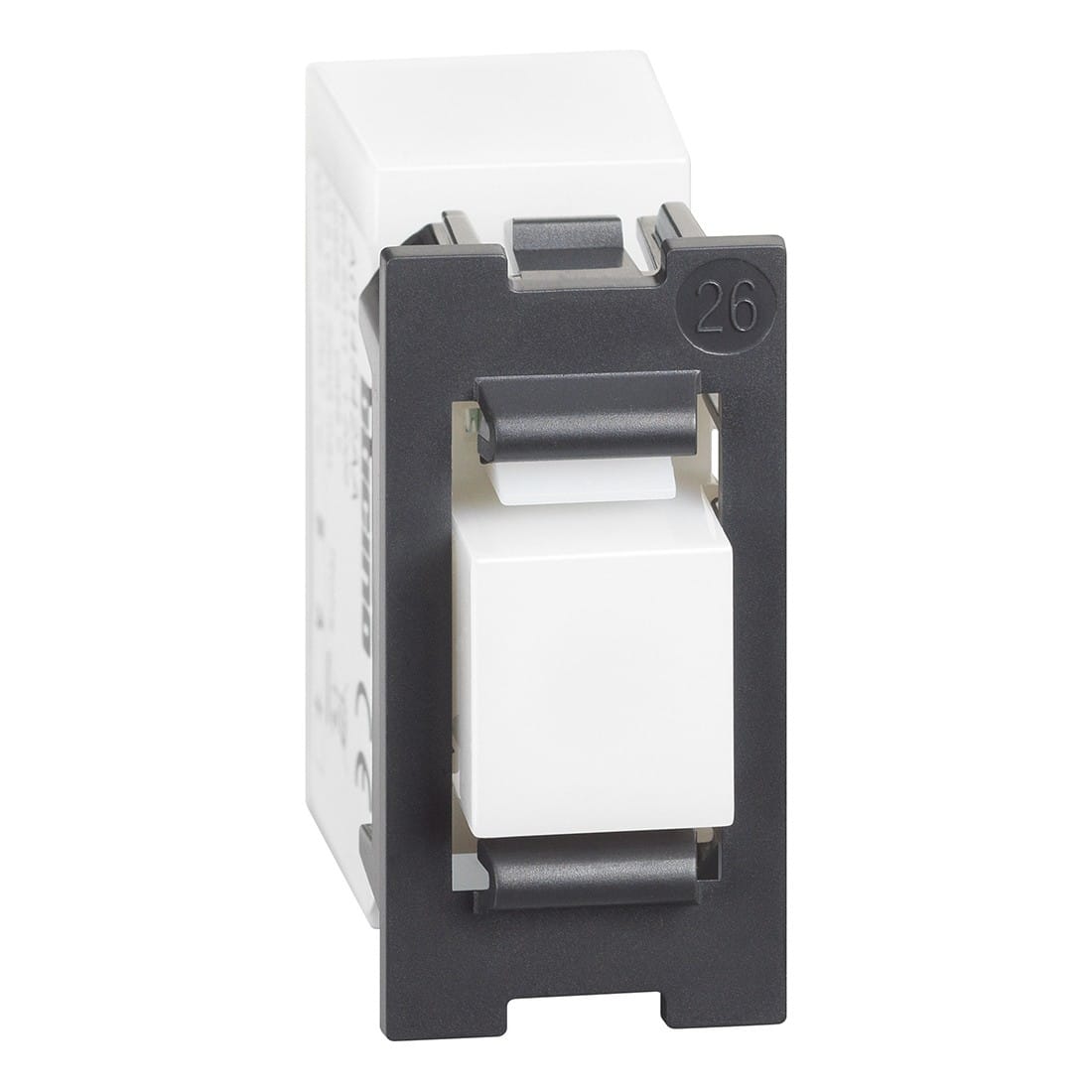 Bticino - Lecteur de badge pour alarme intrusion Living Now MyHOME_Up - 1 module