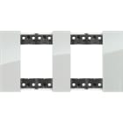 Bticino - Plaque de finition Living Now Collection Les Blancs 2x2 modules finition Ciel