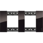 Bticino - Plaque de finition Living Now Collection Les Noirs 2x2 modules finition Nuit