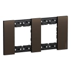 Bticino - Plaque de finition 2x2 modules Bronze - Living Now