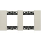 Bticino - Plaque de finition Living Now Collection Les Sables 2x2 modules finition Sable