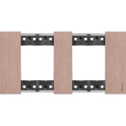 Bticino - Plaque de finition Living Now Collection Les Sables 2x2 modules finition Cuivre