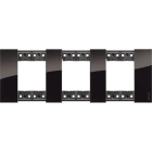 Bticino - Plaque de finition Living Now Collection Les Noirs 3x2 modules finition Nuit