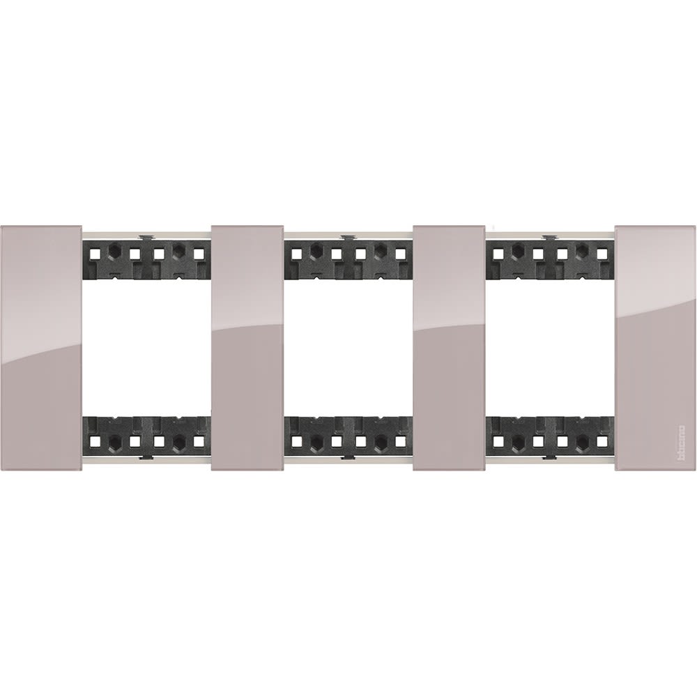 Bticino - Plaque de finition Living Now Collection Les Sables 3x2 modules finition Aurore