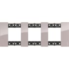 Bticino - Plaque de finition Living Now Collection Les Sables 3x2 modules finition Aurore