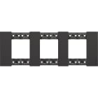 Bticino - Plaque de finition Living Now Collection Les Noirs 3x2 modules finition Noir