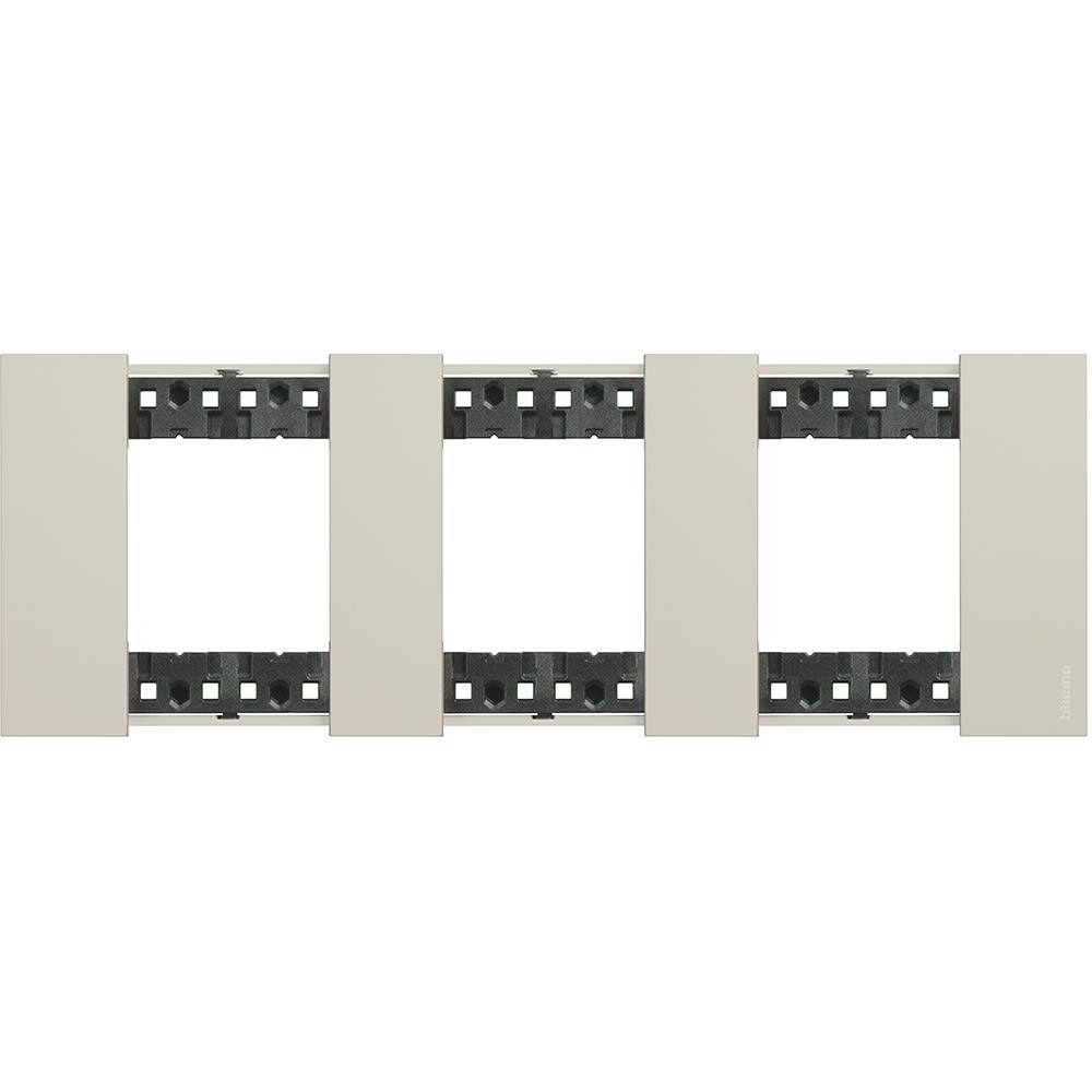 Bticino - Plaque de finition Living Now Collection Les Sables 3x2 modules finition Sable