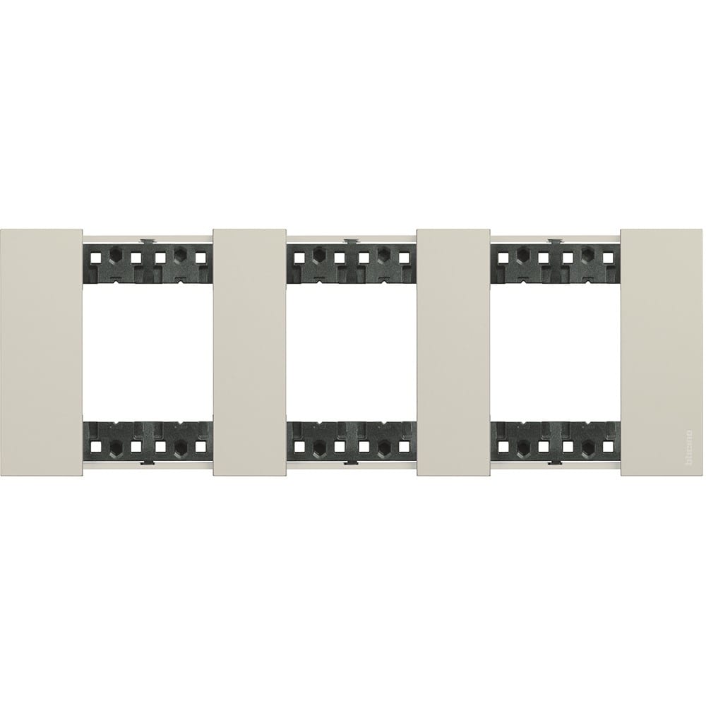 Bticino - Plaque de finition Living Now Collection Les Sables 3x2 modules finition Sable