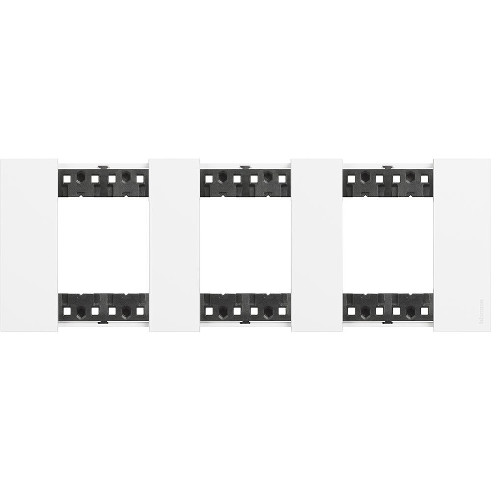 Bticino - Plaque de finition Living Now Collection Les Blancs 3x2 modules finition Blanc