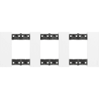 Bticino - Plaque de finition Living Now Collection Les Blancs 3x2 modules finition Blanc