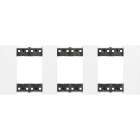 Bticino - Plaque de finition Living Now Collection Les Blancs 3x2 modules finition Blanc