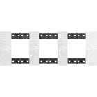 Bticino - Plaque de finition Living Now Collection Les Blancs 3x2 modules finition Pixel