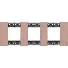 Bticino - Plaque de finition Living Now Collection Les Sables 3x2 modules finition Cuivre