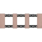 Bticino - Plaque de finition Living Now Collection Les Sables 3x2 modules finition Cuivre