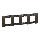 Bticino - Plaque de finition 2x4 modules Bronze - Living Now
