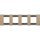 Bticino - Plaque de finition Living Now Collection Les Sables 4x2 modules finition Chêne