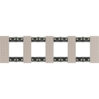 Bticino - Plaque de finition Living Now Collection Les Sables 4x2 modules finition Optic