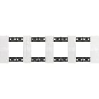 Bticino - Plaque de finition Living Now Collection Les Blancs 4x2 modules finition Pixel