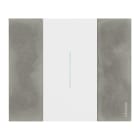 Bticino - Enjoliveur Living Now pour commande d'éclairage 2 modules - blanc