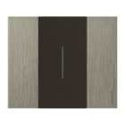 Bticino - Enjoliveur Living Now pour commande d'éclairage 2 modules - noir