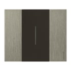 Bticino - Enjoliveur Living Now pour commande d'éclairage 2 modules - noir