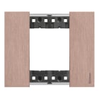 Bticino - Plaque de finition Living Now Collection Les Sables 2 modules finition Cuivre