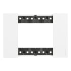Bticino - Plaque de finition Living Now Collection Les Blancs 3 modules finition Blanc