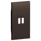 Bticino - Enjoliveur chargeur USB 2 modules Bronze - Living Now