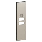 Bticino - Enjoliveur chargeur 2 USB 1 module Champagne - Living Now