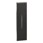 Bticino - Enjoliveur Living Now pour commande d'éclairage 1 module - noir