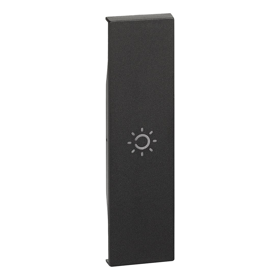 Bticino - Enjoliveur Living Now avec symbole lumière MyHOME_Up 1 module - noir