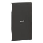 Bticino - Enjoliveur Living Now avec marquage clé 2 modules - noir