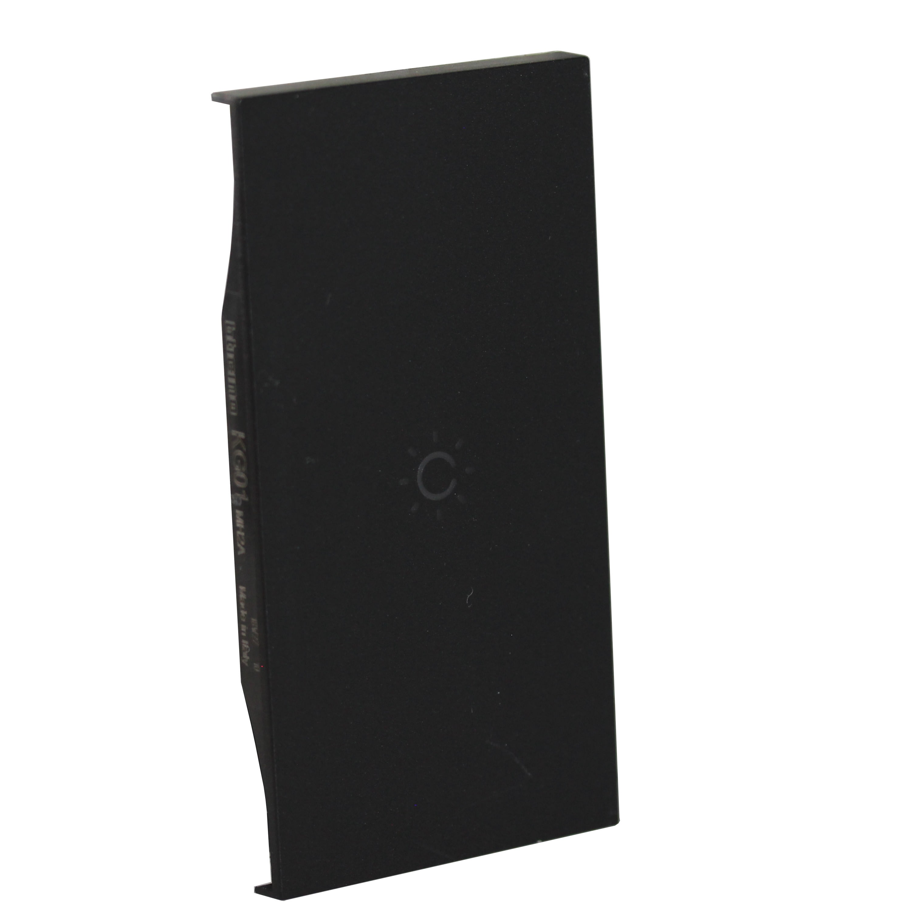 Bticino - Enjoliveur Living Now avec marquage éclairage MyHOME_Up 2 modules - noir