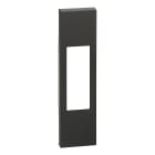Bticino - Plastron de finition Living Now pour interrupteur bipolaire 1 module - noir