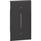 Bticino - Enjoliveur Living Now pour poussoir de volets roulants 2 modules - noir