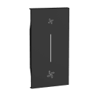 Bticino - Enjoliveur Living Now pour poussoir VMC 2 modules - noir